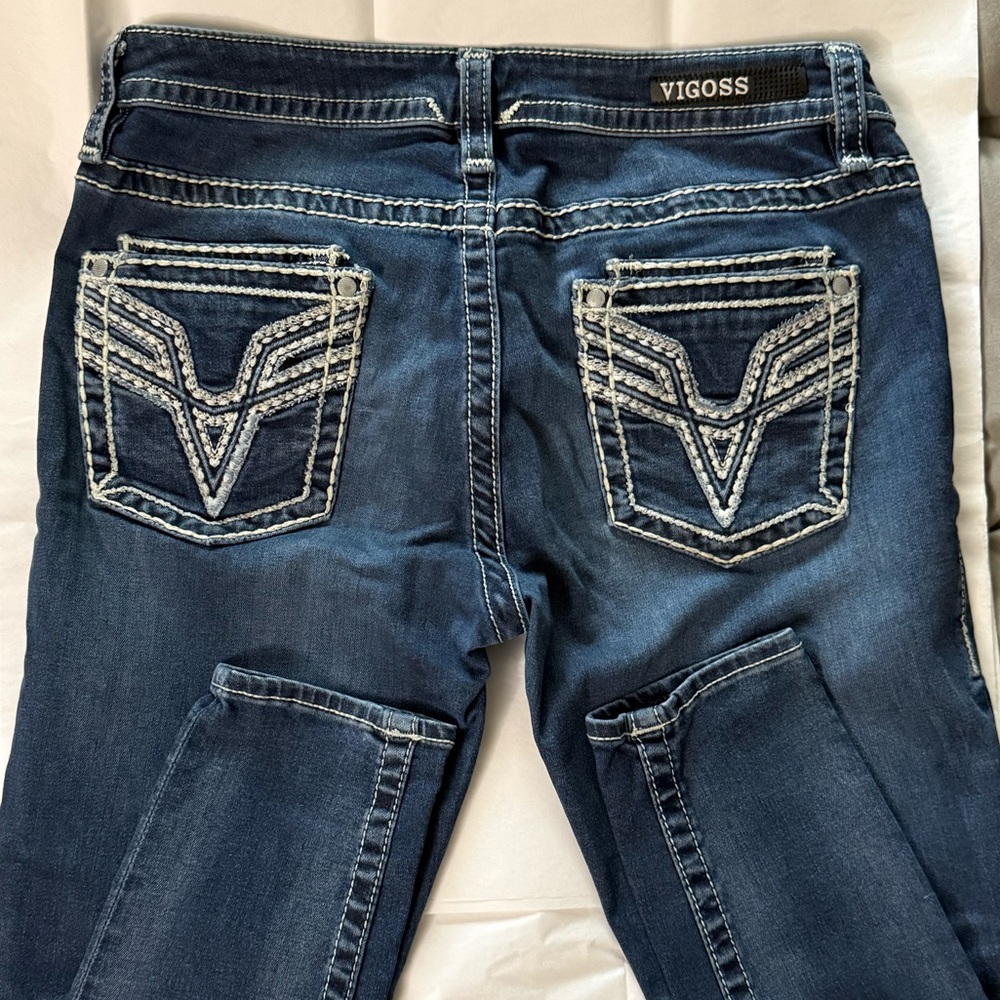 Vigoss Dark Blue Ankle Skinny Jeans - Picture 14 of 14